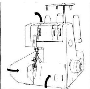 PFAFF hobbylock 783 - Threading the needle - 1