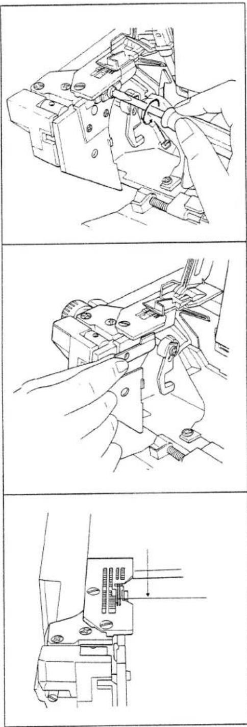 PFAFF hobbylock 787 - Changing the knives - 2