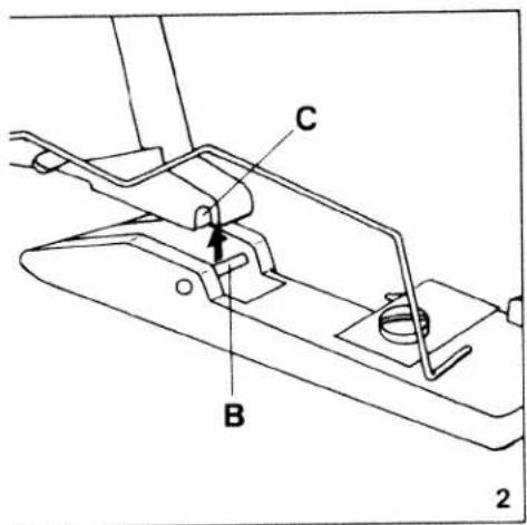 PFAFF hobbylock 794 - Changing the sewing feet - 1