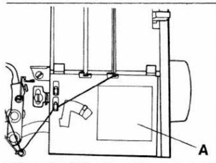 PFAFF hobbylock 795 - Opening and closing looper cover and work support: - 1