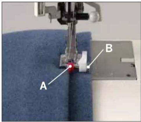 PFAFF performance 2058 - Gathering with straight stitch - No 1 - 2