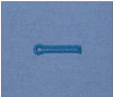 PFAFF performance 2058 - Eyelet buttonhole with gimp cords - 3