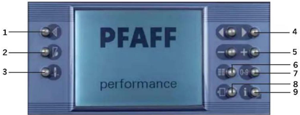 PFAFF performance 2058 - Electronic knee lift - 2