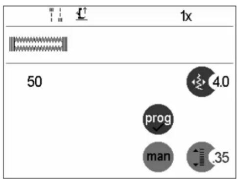 PFAFF performance 2058 - Buttonhole programs - 2