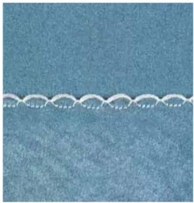 PFAFF select 1540 - Attaching lace - 2