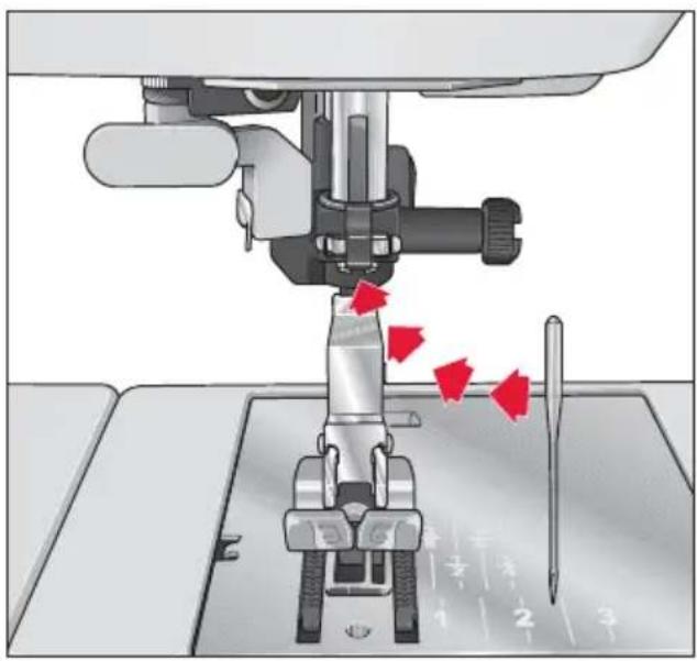 PFAFF select 2.0 - Disengaging the IDT - 3