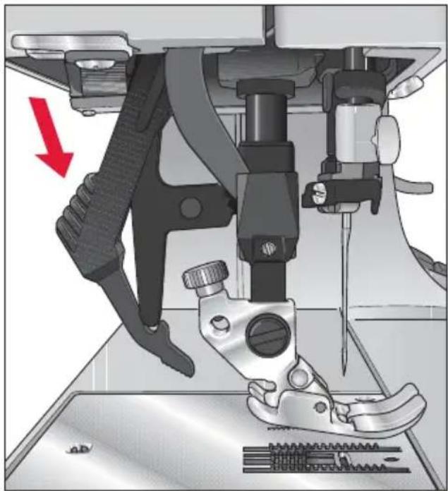 PFAFF select 2.0 - Disengaging the IDT - 1