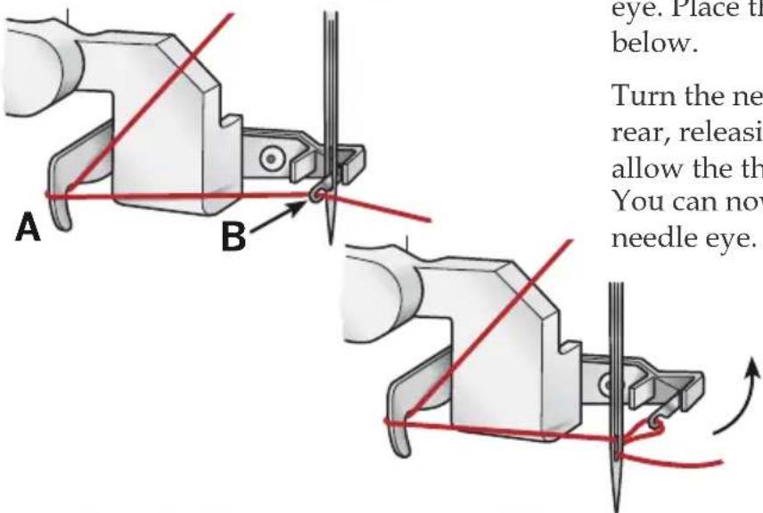 PFAFF select 1538 - Threading the needle thread - 5