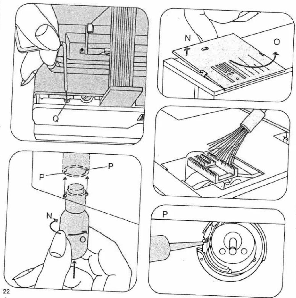 PFAFF tipmatic 1019 - Cleaning and oiling - 1