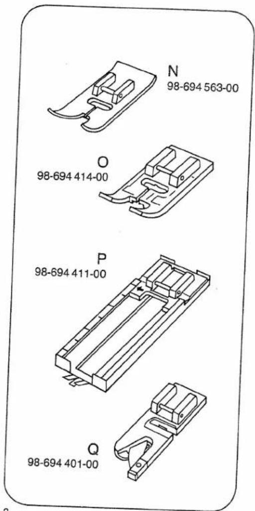PFAFF tipmatic 1019 - Sewing feet - 1