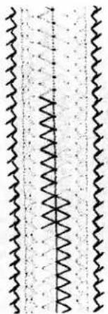 PFAFF tipmatic 6110 - Borders with a combination of stitches - 1