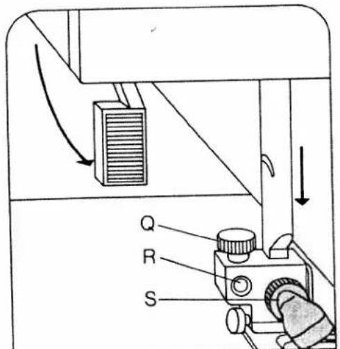 PFAFF tiptronic 1067 - Changing the sewing foot - 2