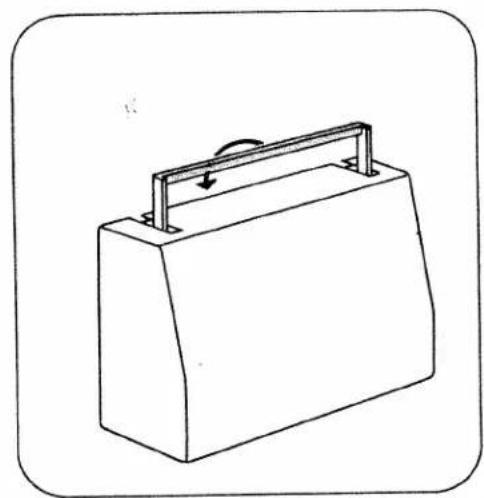 PFAFF tiptronic 1067 - Removing and opening the detachable work support - 1