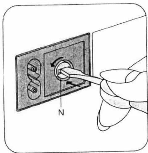 PFAFF tiptronic 1067 - Changing the fuse - 1