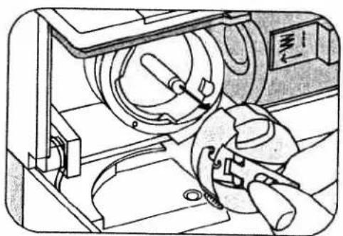 PFAFF tiptronic 1067 - Inserting the bobbin - 3