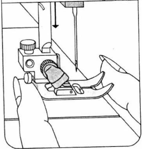 PFAFF tiptronic 1067 - Changing the sewing foot - 4