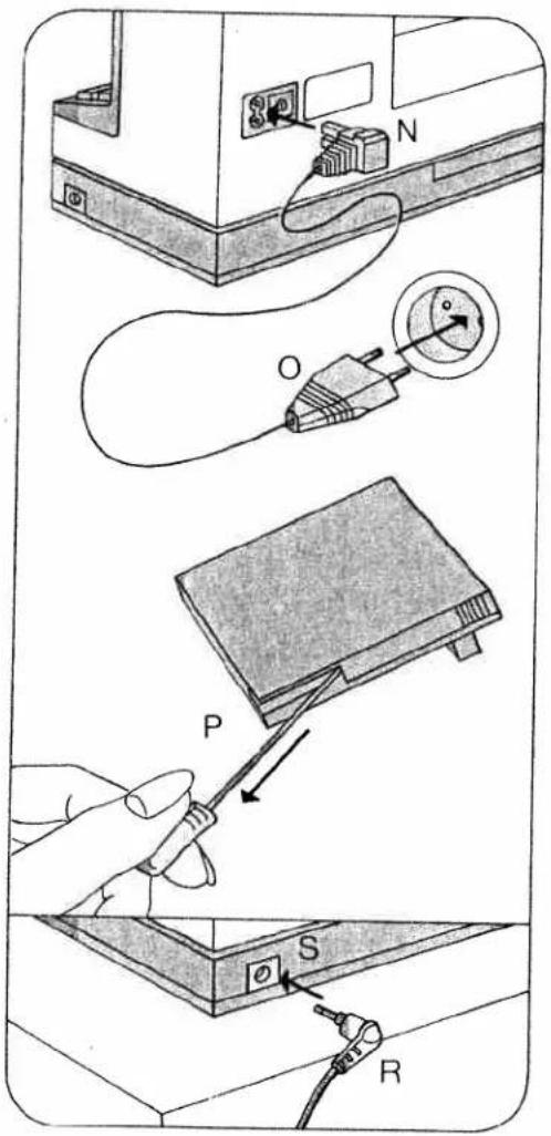 PFAFF tiptronic 1069 - Electrical connection and foot control 1047 (see ill. at right) - 1