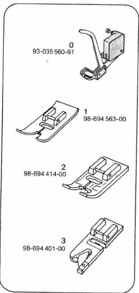 PFAFF tiptronic 1069 - Sewing feet - 1