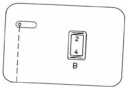PFAFF tiptronic 1069 - Selecting the needle position for straight stitching - 2