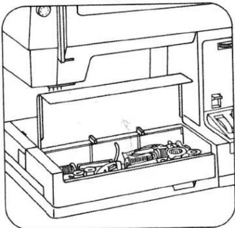 PFAFF varimatic 6086 - Stoftransport uitschakelen: - 3