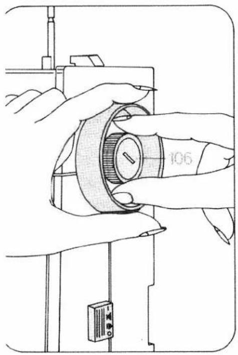 PFAFF varimatic 6089 - Viltschijfjes inzetten - 1