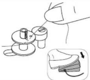 SINGER Simple 2263 - Winding the Bobbin - 4