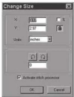 SINGER Future Quartet SEQS-6000 - Will the density of a design be adjusted when resizing design? - 1