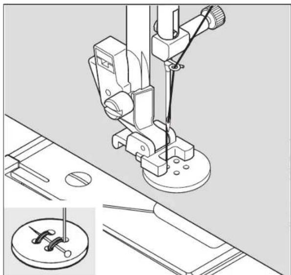 SINGER Future Quartet SEQS-6000 - SEWING ON A BUTTON - 2