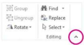 MICROSOFT Publisher 2013 - Hide or display the ribbon - 1