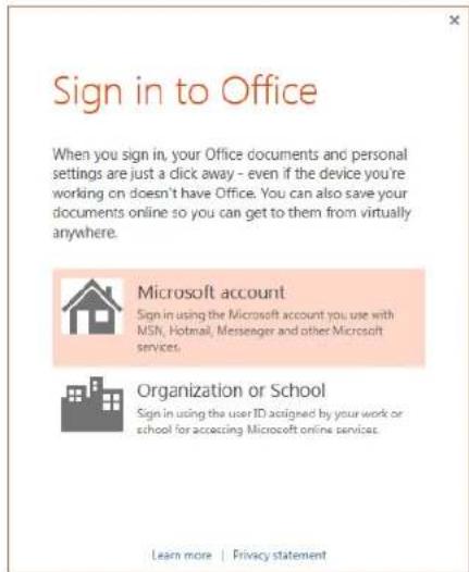 MICROSOFT PowerPoint 2013 - Sign in to Office - 1