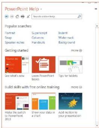 MICROSOFT PowerPoint 2013 - How to get help with PowerPoint 2013 - 1