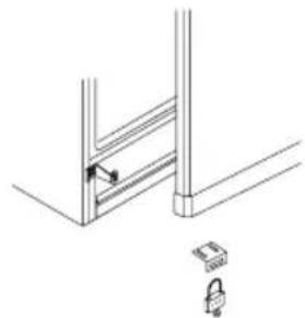 VESTFROST CVKS 670 - Mounting of lock. (for appliance with 1 door) (Optional extra.) - 1