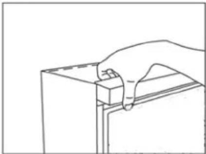 VESTFROST VKG 571 - Reversing the door - 4