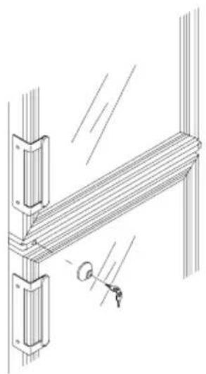 VESTFROST VKG 571 - Lukon asennus 2-oviseen kaappiin - 1