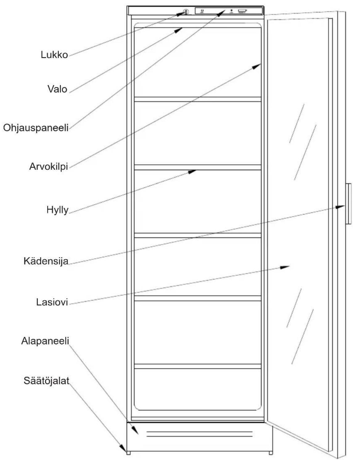VESTFROST VKG 571 - Viinikaapin esittely - 1