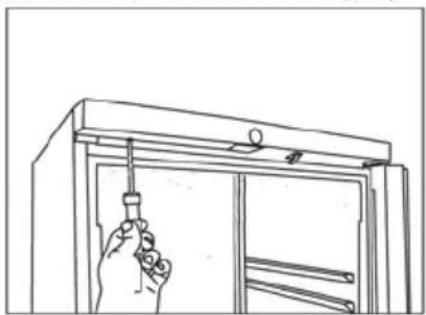 VESTFROST VKG 571 - Reversing the door - 16