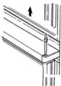 VESTFROST VKG 511 - Reversing the door for appliance with 2 doors. - 1