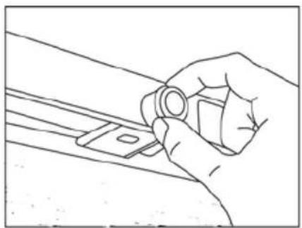 VESTFROST VKG 511 - Reversing the door. - 2