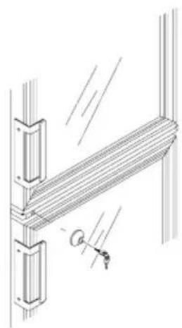 VESTFROST VKG 511 - Mounting of lock for appliance with 2 doors. - 2
