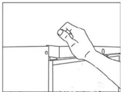VESTFROST VKG 511 - Reversing the door. - 15