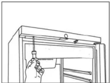 VESTFROST VKG 511 - Reversing the door. - 16