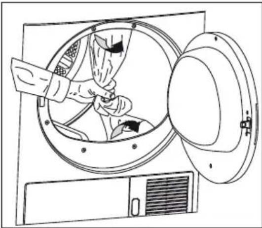 BLOMBERG TKF 8439 - Enlever le montage de sécurité réservé au transport - 1