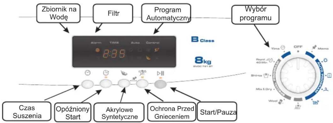 CANDY EVOC 781 BT-S - STEROWANIE I WSKAŹNIKI - 1