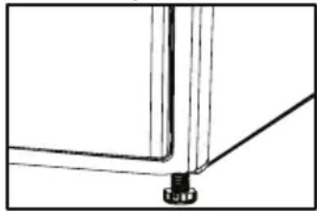 GRUNDIG GTN 37110 G - Adjusting the feet - 1