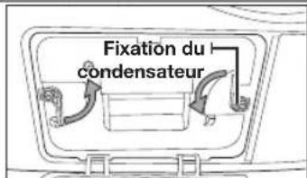 Fixation du condensateur