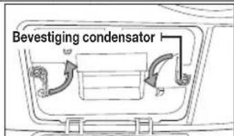 Bevestiging condensator