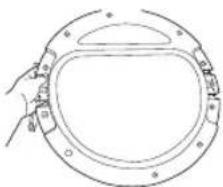 SAMSUNG SDC35711 - DRAAIRICHTING VAN DE DEUR WIJZIGEN(SDC1H709/ SDC1H719/ SDC35701/ SDC35711) - 6