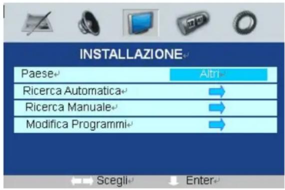 WHIRLPOOL Atlanta - Opzioni del menu INSTALLAZIONE - 1