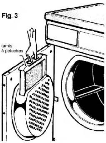 Fig. 3 tamis à peluches