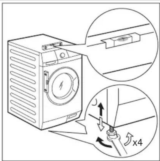 AEG L75475FL - PLAATSING EN WATERPAS ZETTEN - 1